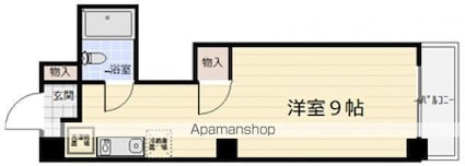ノワール榎町[1R/23.39m2]の間取図