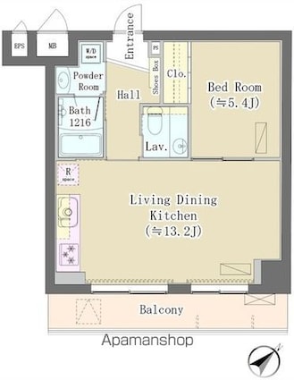 Ｍａｉｓｏｎ　ｄｅ　Ｔａｋａｙａ[1LDK/43.39m2]の間取図