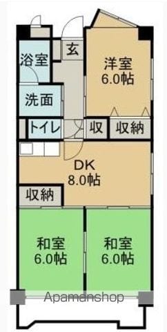 アマランス西田の間取り写真