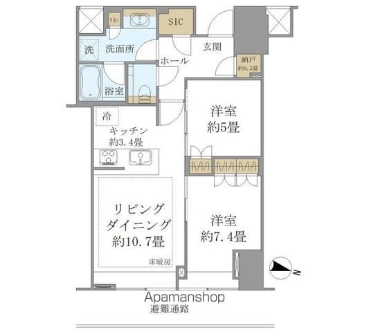 同じ建物の物件間取り写真 - ID:227085478017