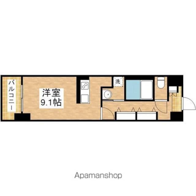 愛知県名古屋市昭和区鶴舞３丁目[1R/29.64m2]の間取図