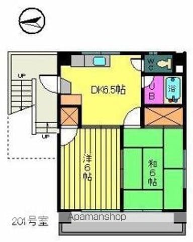 ハイツ宝の間取り写真