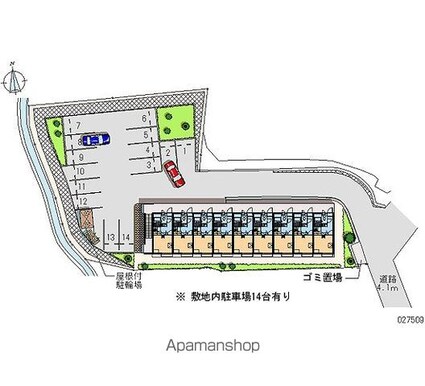 レオパレス焼山中央[1K/20.28m2]の共用部