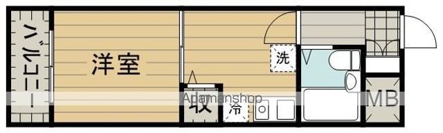 【立川市錦町のマンションの間取り】