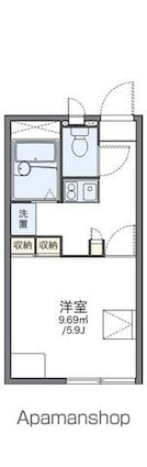 レオパレスアミー[1K/20.28m2]の間取図