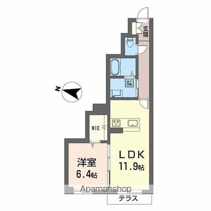 サン　ビレッジ[1LDK/47.22m2]の間取図
