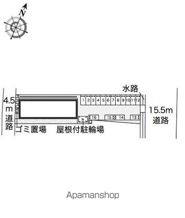 レオネクストパンプキン[1K/34.88m2]の配置図