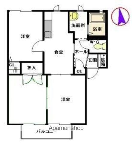 シャルマンFUJIの間取り写真