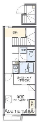 レオパレスＳｔａｇｅ　Ａ　Ⅱ[1K/28.02m2]の間取図