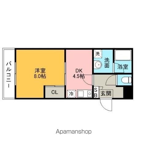 【福岡市早良区原のマンションの間取り】