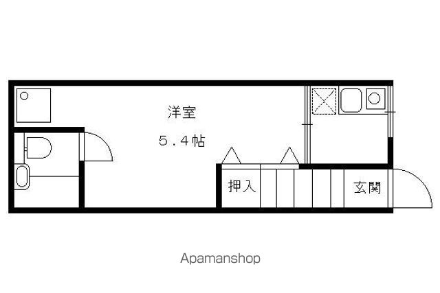 南舟岡アパートの間取り写真