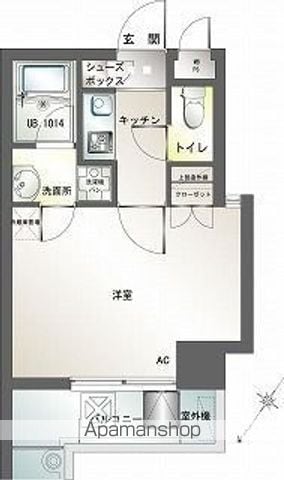 新品家具付きマンション白金17の間取り写真