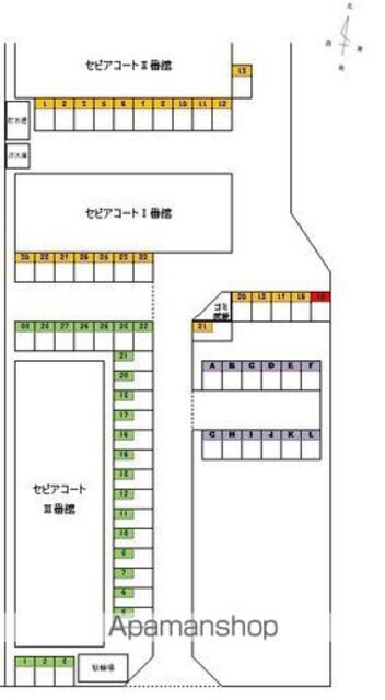セピアコートⅠ[3DK/65m2]の配置図
