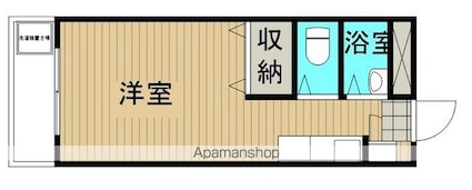 メゾンエル御幸[1R/20.07m2]の間取図