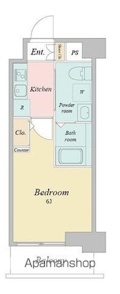 ＲＪＲリクロス高砂[1K/20.44m2]の間取図