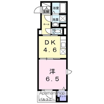 カーサ　ミルテ[1DK/30.28m2]の間取図