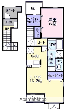 東京都あきる野市牛沼[1LDK/51.13m2]の間取図