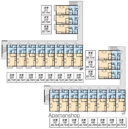 レオパレスＢＩＧ　ＳＴＯＮＥ[1K/22.7m2]の配置図