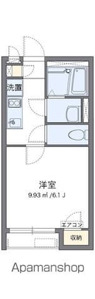クレイノプランセル　華[1K/20.75m2]の間取図