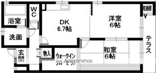 和歌山県和歌山市島橋南ノ丁[2DK/50.1m2]の間取図