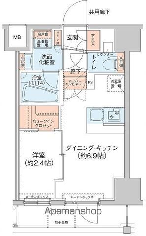 【杉並区梅里のマンションの間取り】