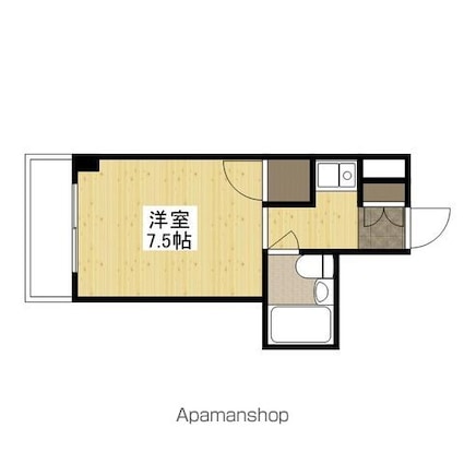 柴崎皆実町ビル[1R/15.6m2]の間取図