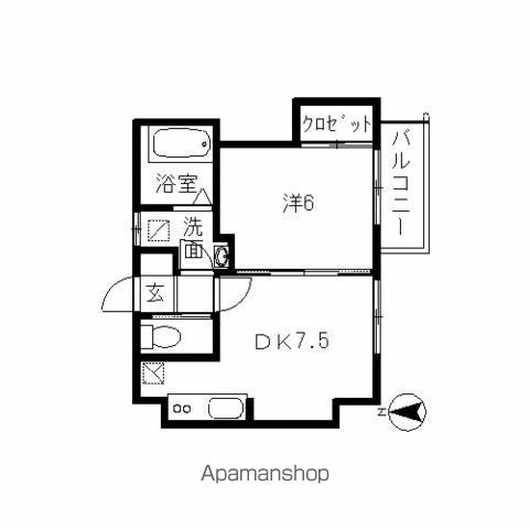 【福岡市東区若宮のアパートの間取り】