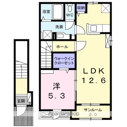 マ・メゾン　Ⅳ[1LDK/49.57m2]の間取図