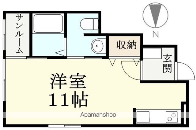 Ｂ－ｒｏｏｍ　Ｄ棟[1R/28.5m2]の間取図