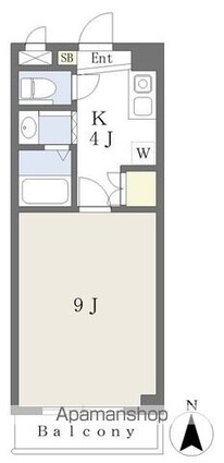青娥桑原館[1K/27.84m2]の間取図