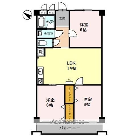 住吉建物2号館の間取り写真