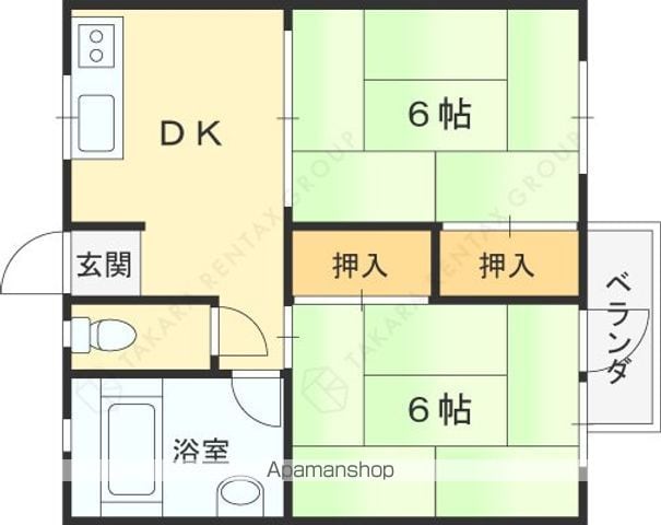 青葉ハイツの間取り写真