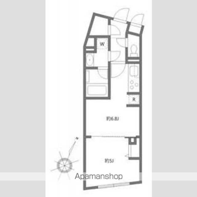 アルティザ上野毛[1DK/30.16m2]の間取図
