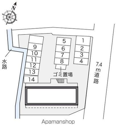 レオパレス玉幡 105 ｜ 山梨県甲斐市西八幡825-1（賃貸アパート1K・1階・20.28㎡） その8