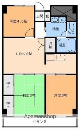 ライブタウン高砂[3LDK/56.7m2]の間取図