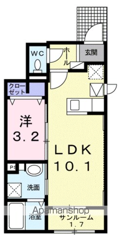 【杉並区善福寺のアパートの間取り】