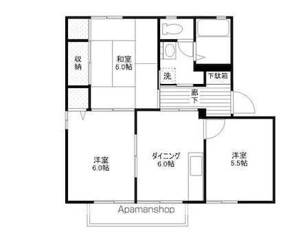 ディアス末吉[3DK/50.75m2]の間取図