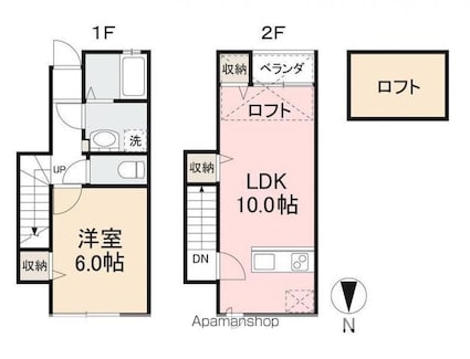 香川県高松市前田東町[1LDK/48.03m2]の間取図