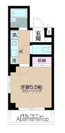 ＮＫダカリ上板橋[1K/18.53m2]の間取図