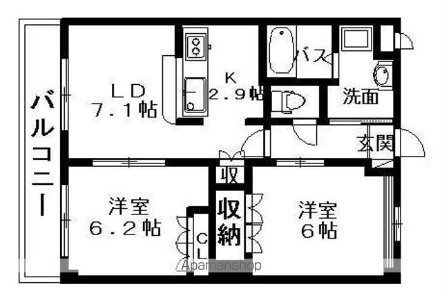 サンハイツ KOUWAの間取り写真