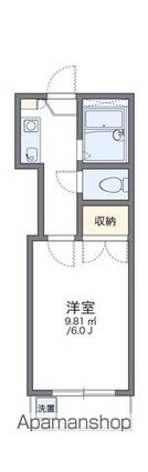 レオパレス沖野上Ｐａｒｔ２[1K/18.99m2]の間取図