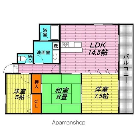 パークハイツアイリス5号館の間取り写真