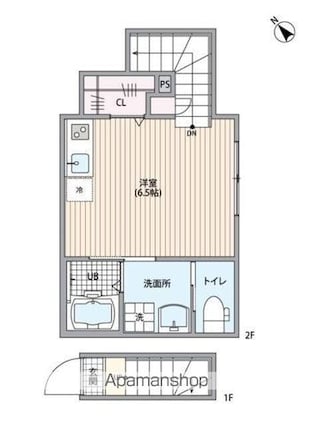 ミハス南阿佐ヶ谷[1R/23.18m2]の間取図
