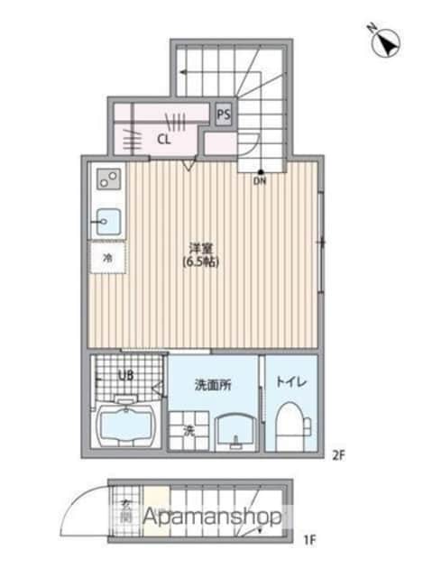 東京都杉並区成田東４丁目[1R/23.18m2]の間取図