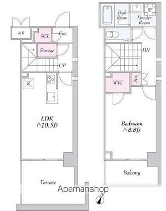 ＵＲＢＡＮＬＩＮＫ護国寺[1LDK/58.5m2]の間取図