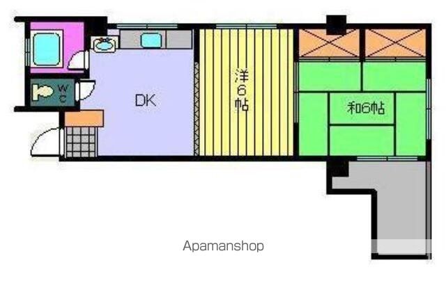 田中ビル[2DK/36.45m2]の間取図