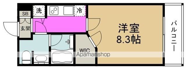レジュールアッシュ福島の間取り写真
