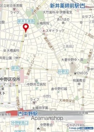 プロフ中野[1K/20.02m2]の配置図