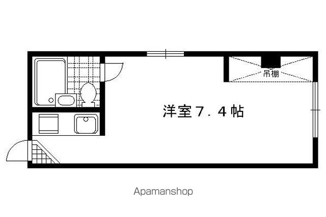 京都市烏丸線 北大路駅 徒歩23分 3階建 築48年の間取り写真