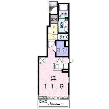 アリアーテⅠ[1R/32.94m2]の間取図